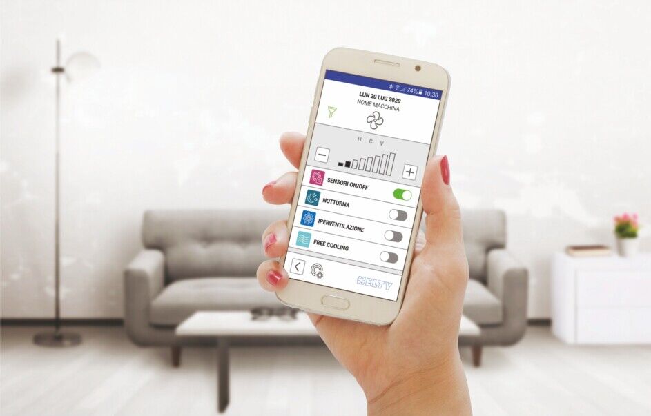 applicatie voor het regelen van decentrale ventilatie